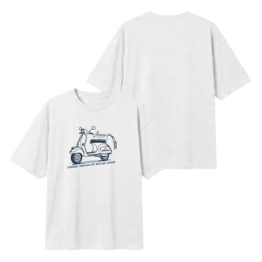 Cruising with my Savior – Lightweight Oversized T-Shirt