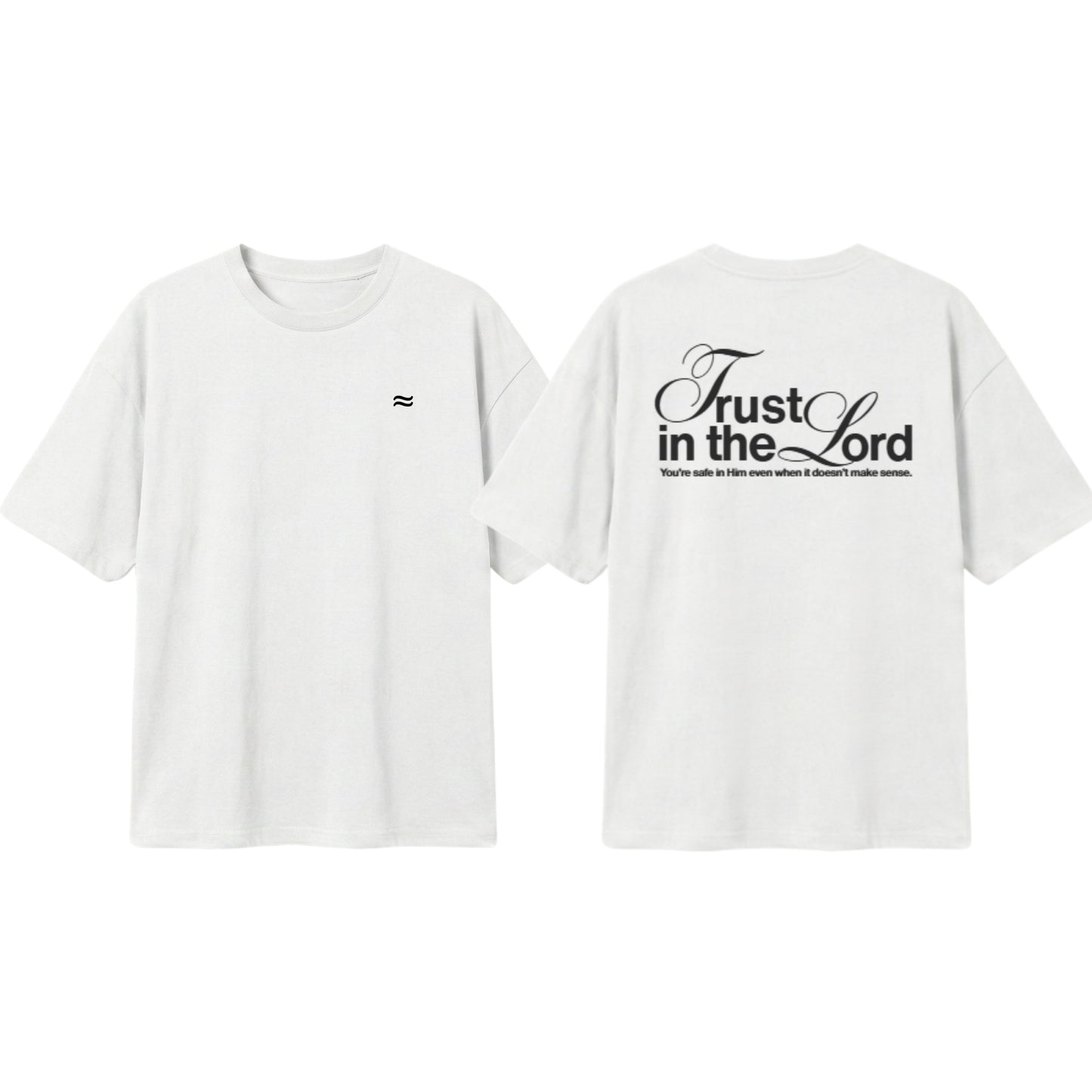 Safe in Him – Lightweight Oversized T-Shirt