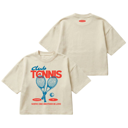 Tennis Club – Boxy Cropped Shirt