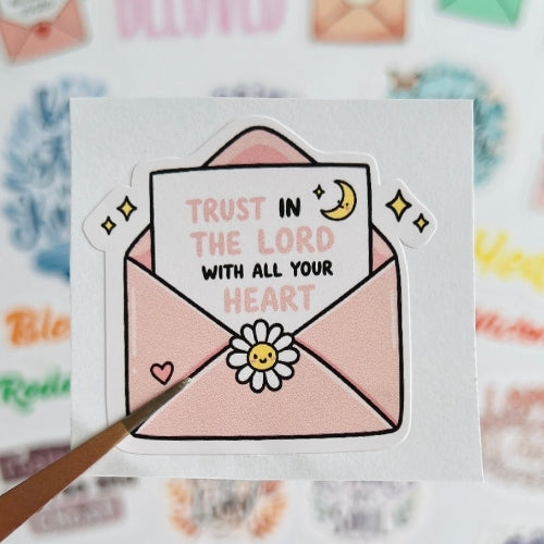 Trust in the Lord With All Your Heart – Waterproof Sticker