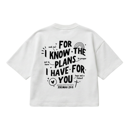 Jeremiah 29:11 – Boxy Cropped Shirt