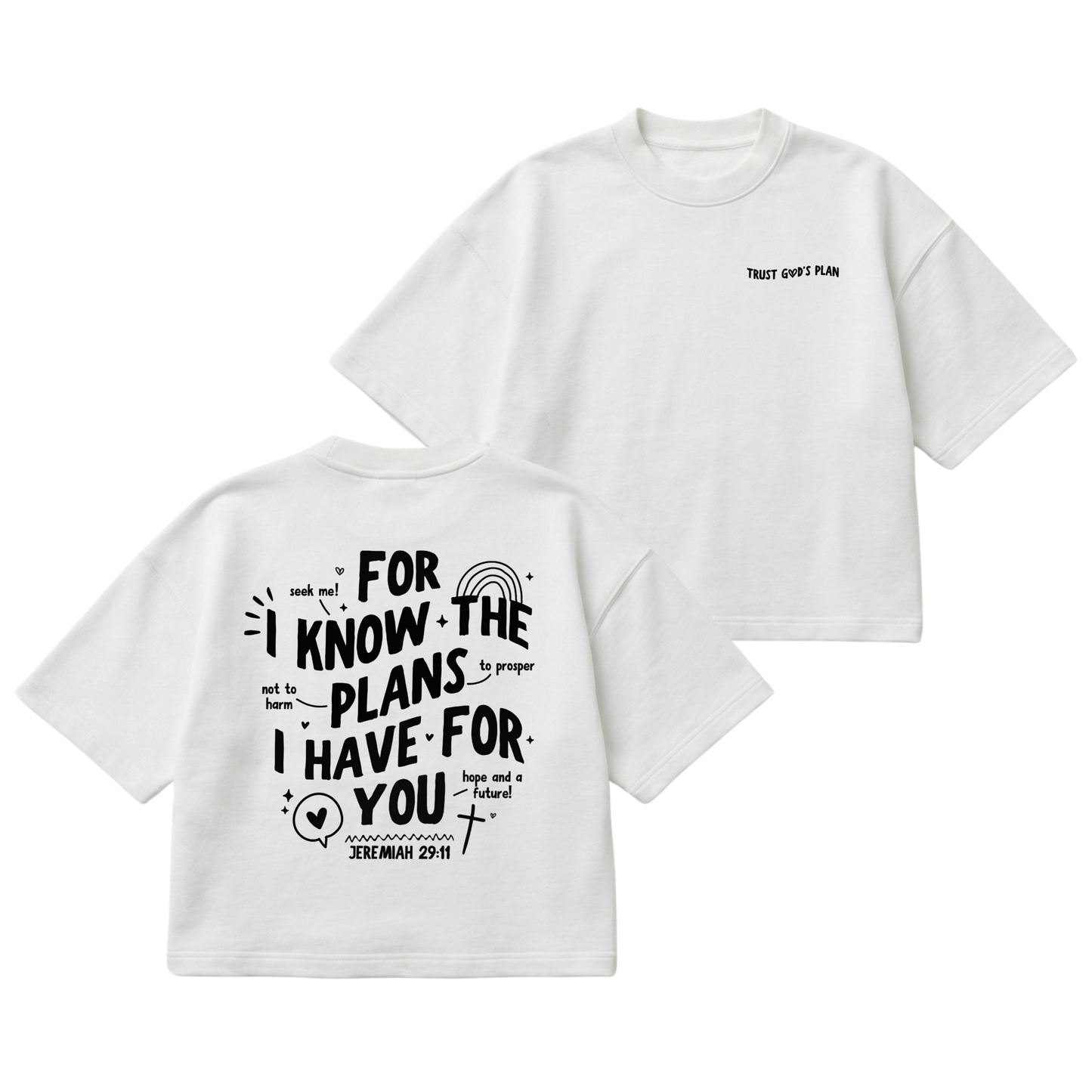 Jeremiah 29:11 – Boxy Cropped Shirt