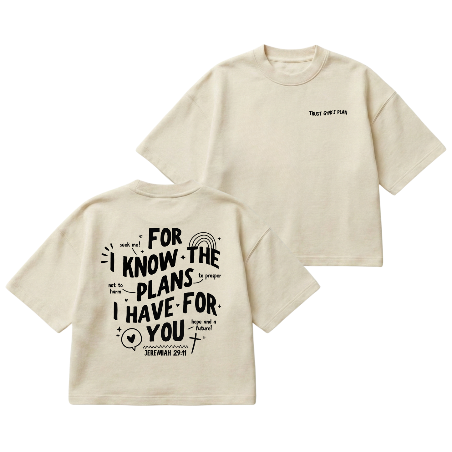 Jeremiah 29:11 – Boxy Cropped Shirt