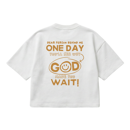 Dear Person Behind Me – Boxy Cropped Shirt