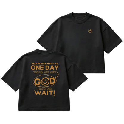 Dear Person Behind Me – Boxy Cropped Shirt