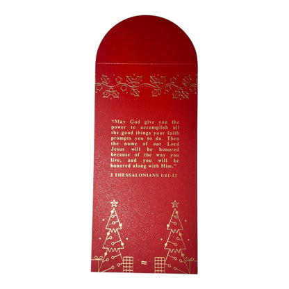2 Thessalonians 1:11–12 – Red Christmas Money Envelope