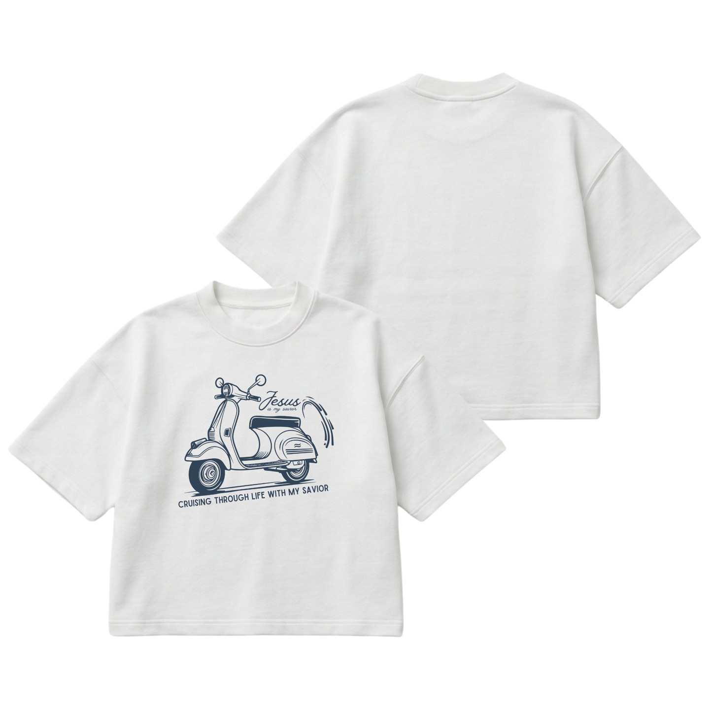 Cruising with my Savior – Boxy Cropped Shirt