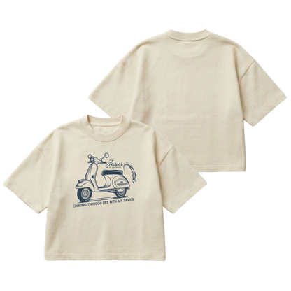 Cruising with my Savior – Boxy Cropped Shirt