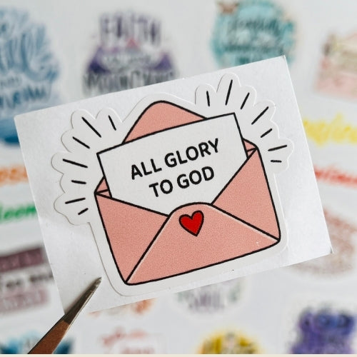 All Glory To God - Waterproof Sticker