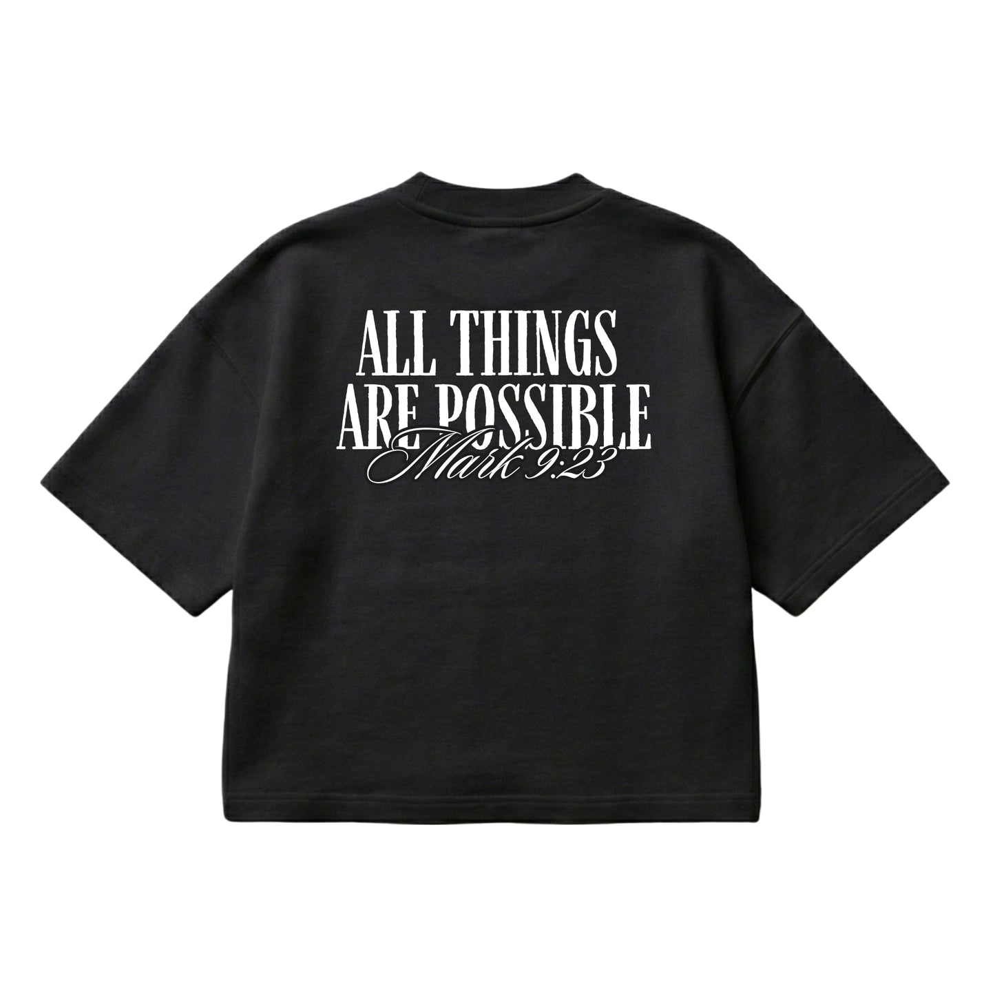 All Things Are Possible – Boxy Cropped Shirt