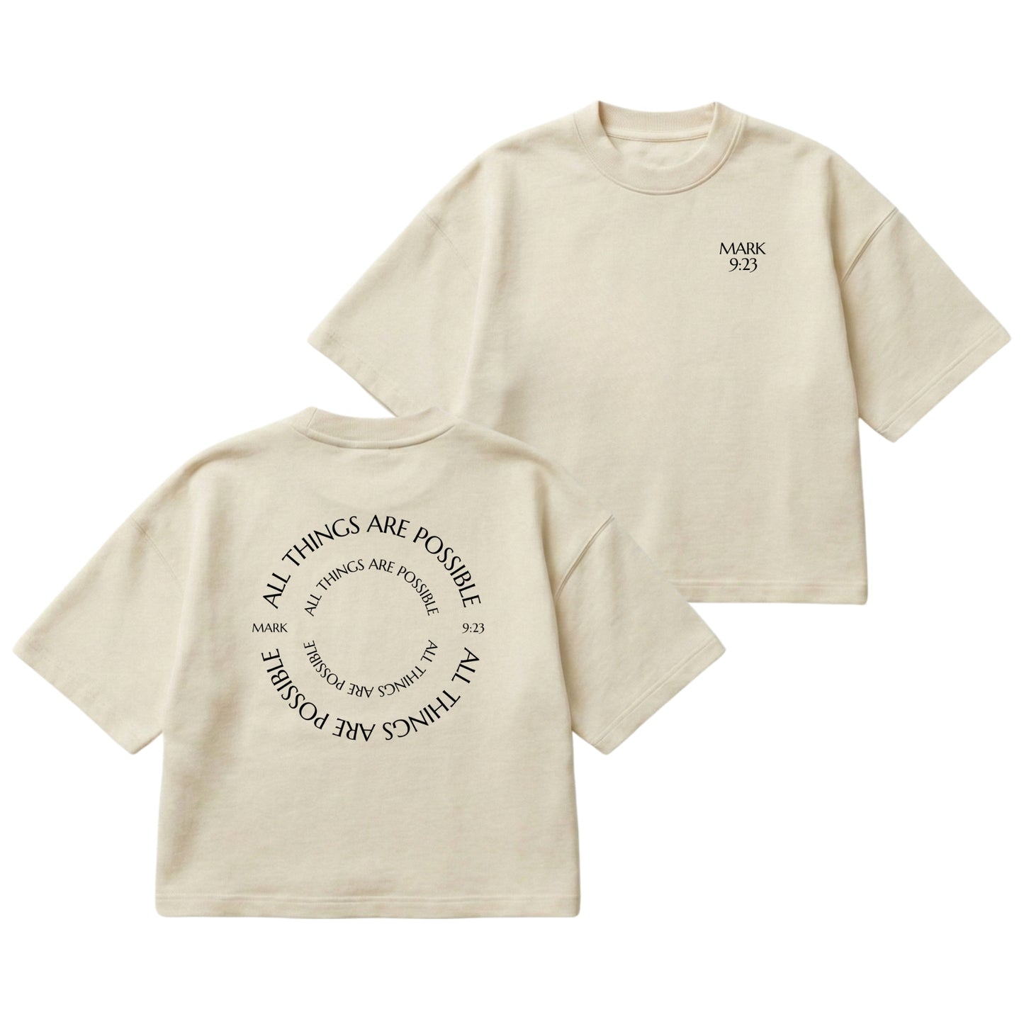 All Things Are Possible – Boxy Cropped Shirt