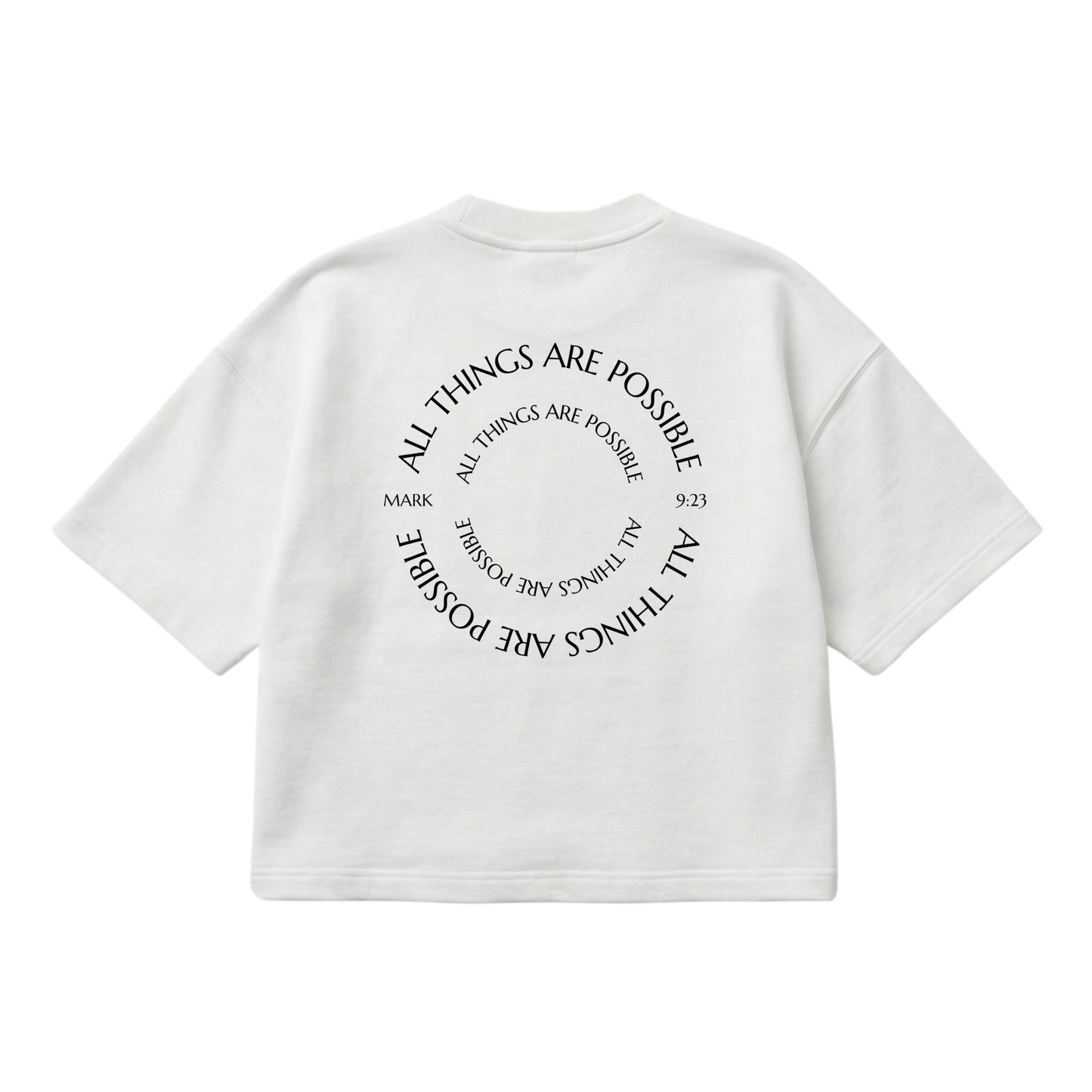 All Things Are Possible – Boxy Cropped Shirt