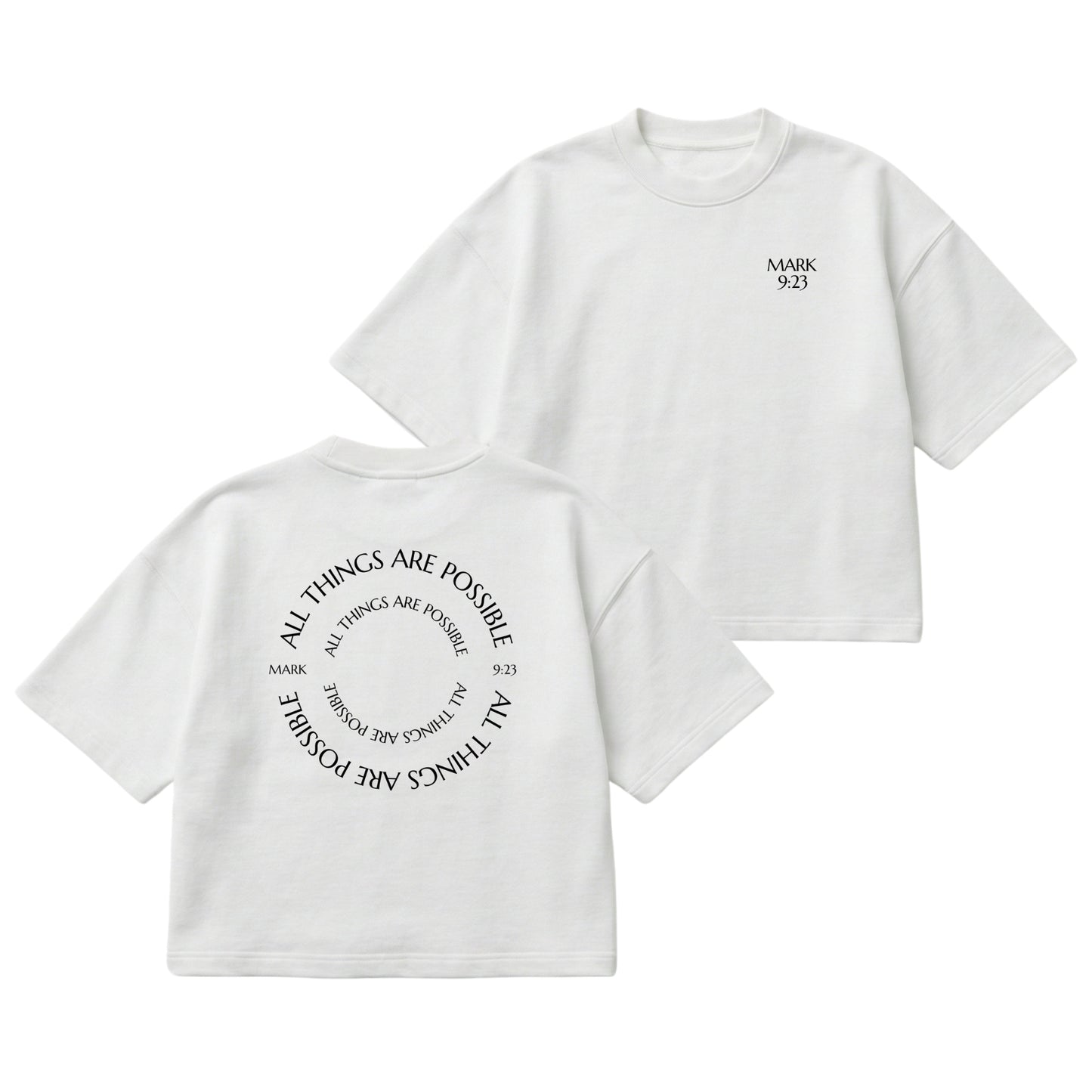 All Things Are Possible – Boxy Cropped Shirt