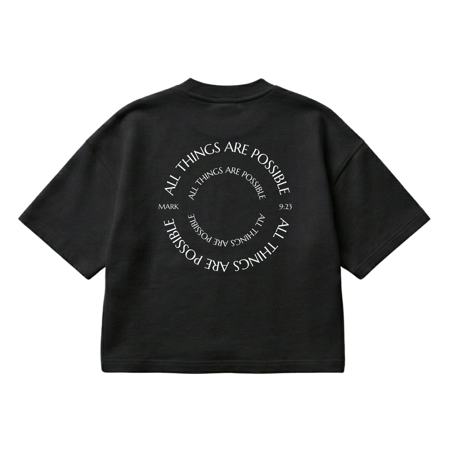 All Things Are Possible – Boxy Cropped Shirt
