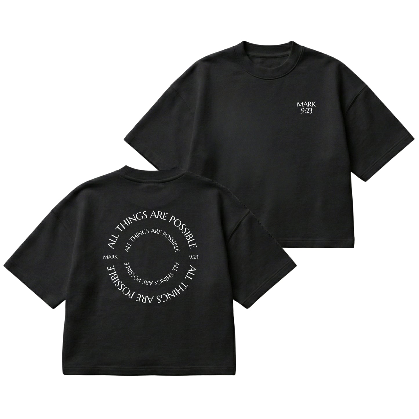 All Things Are Possible – Boxy Cropped Shirt