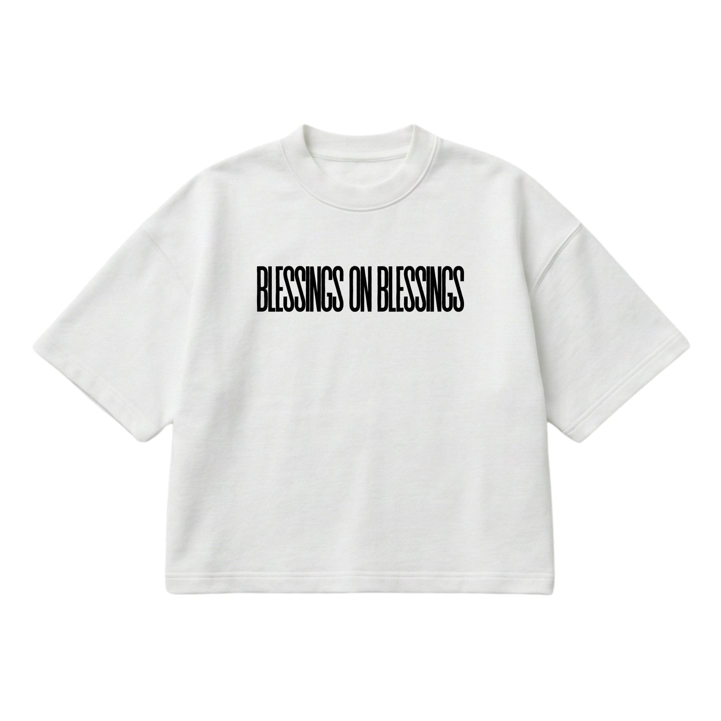 Blessings On Blessings – Boxy Cropped Shirt