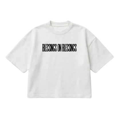 Blessings On Blessings – Boxy Cropped Shirt