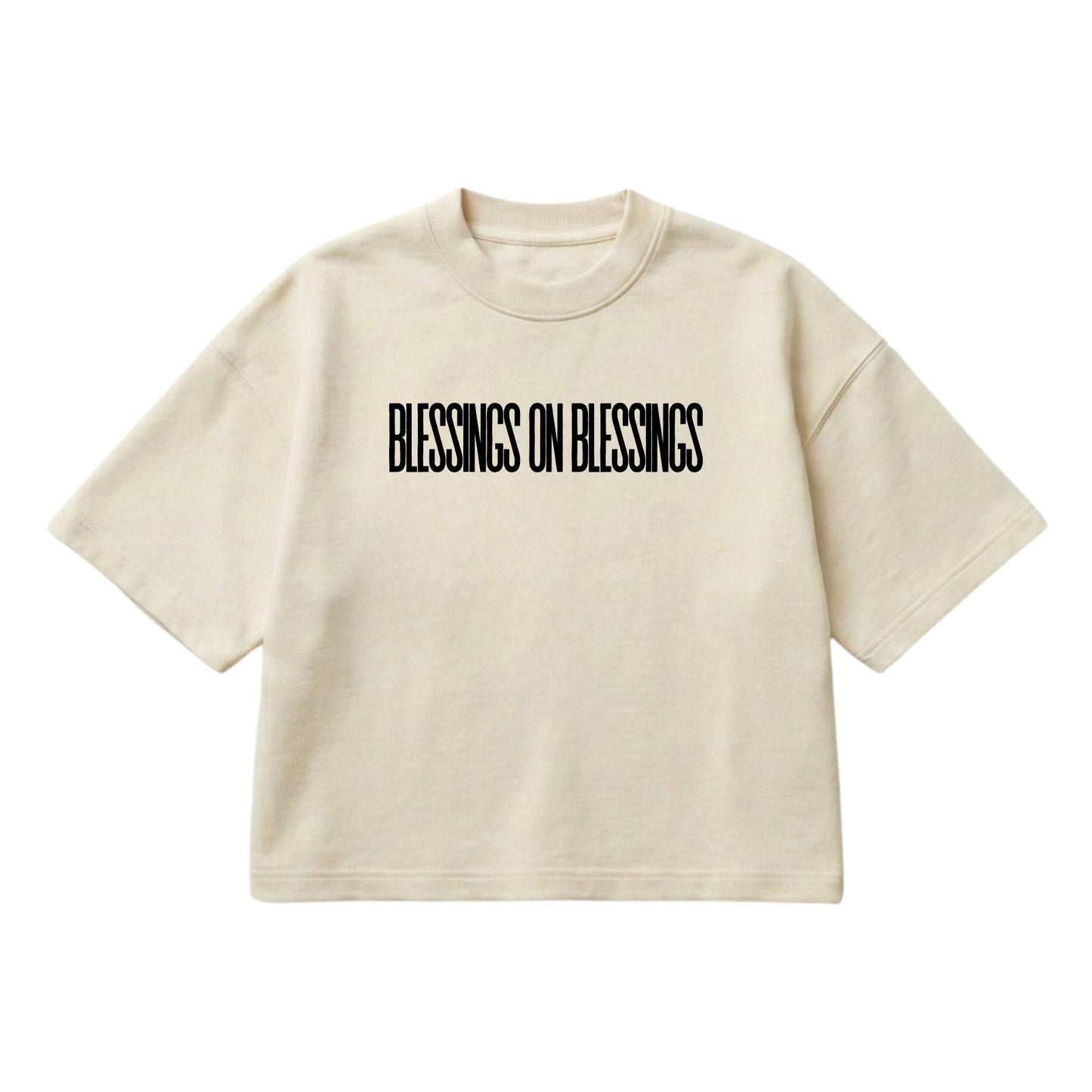 Blessings On Blessings – Boxy Cropped Shirt