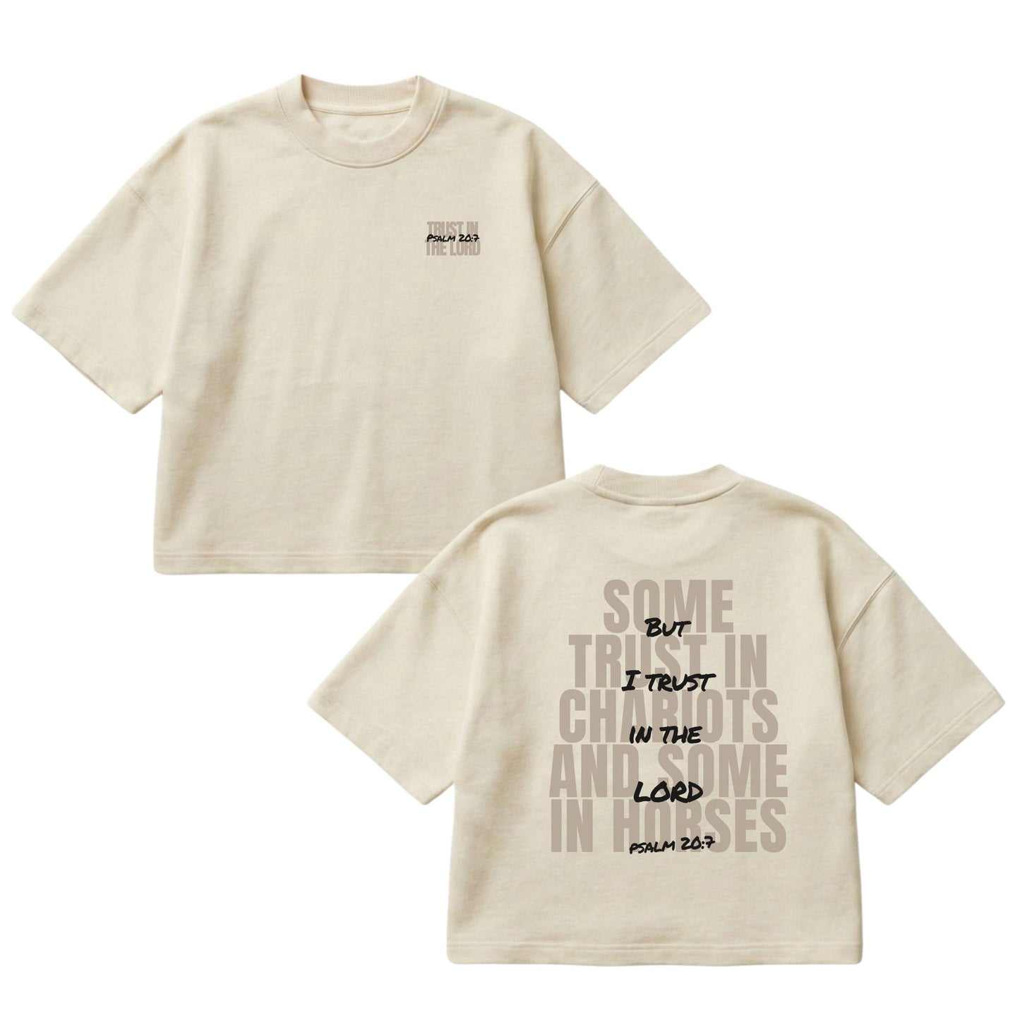 But I Trust in the Lord – Boxy Cropped Shirt