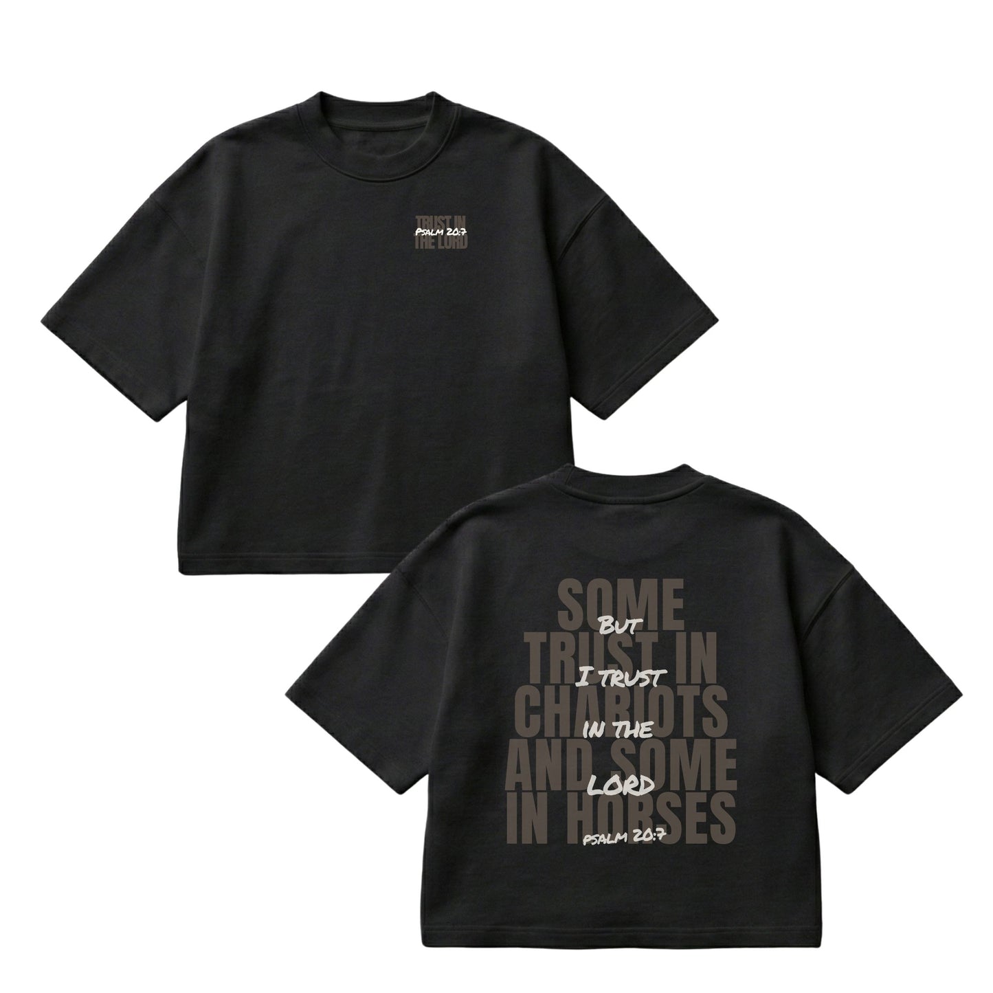 But I Trust in the Lord – Boxy Cropped Shirt