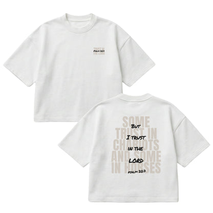But I Trust in the Lord – Boxy Cropped Shirt