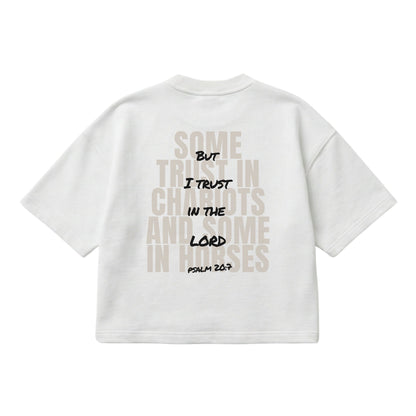 But I Trust in the Lord – Boxy Cropped Shirt