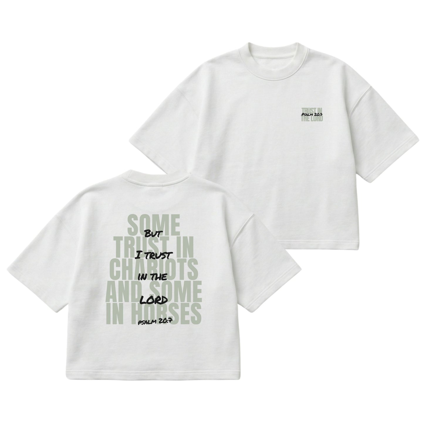 But I Trust in the Lord – Boxy Cropped Shirt