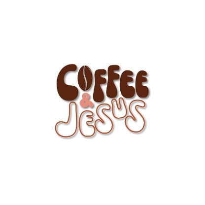 Coffee & Jesus – UV Waterproof Sticker
