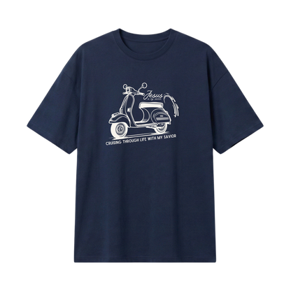 Cruising with my Savior – Lightweight Oversized T-Shirt
