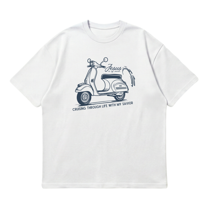 Cruising with my Savior –  Premium Oversized T-Shirt