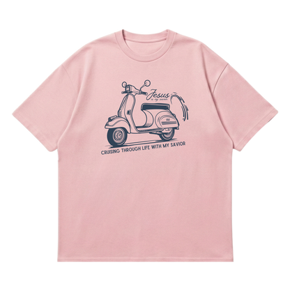 Cruising with my Savior –  Premium Oversized T-Shirt