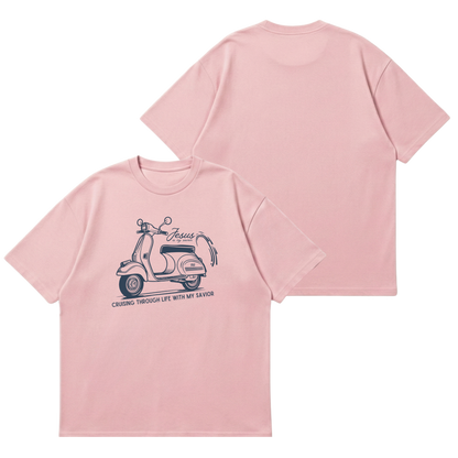 Cruising with my Savior –  Premium Oversized T-Shirt