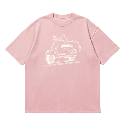 Cruising with my Savior –  Premium Oversized T-Shirt