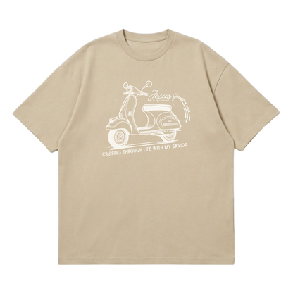 Cruising with my Savior –  Premium Oversized T-Shirt