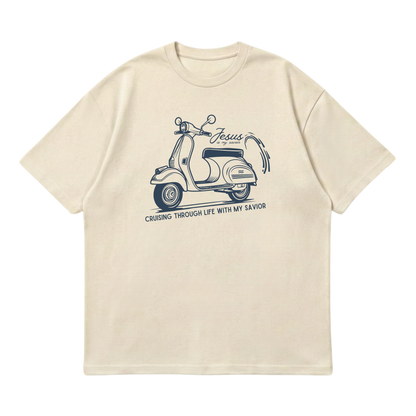 Cruising with my Savior –  Premium Oversized T-Shirt