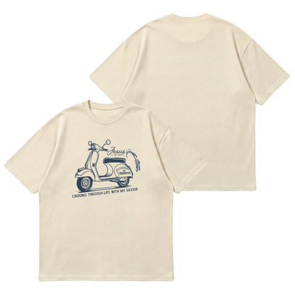 Cruising with my Savior –  Premium Oversized T-Shirt