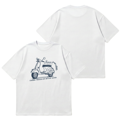 Cruising with my Savior –  Premium Oversized T-Shirt