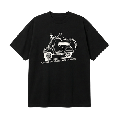 Cruising with my Savior –  Premium Oversized T-Shirt