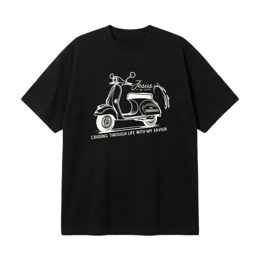 Cruising with my Savior –  Premium Oversized T-Shirt