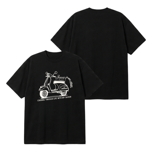 Cruising with my Savior –  Premium Oversized T-Shirt