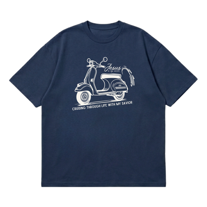 Cruising with my Savior –  Premium Oversized T-Shirt