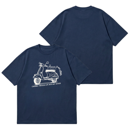 Cruising with my Savior –  Premium Oversized T-Shirt