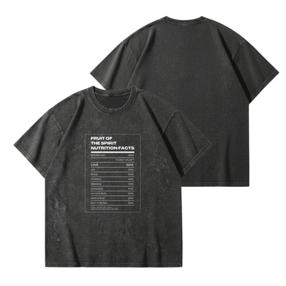 Fruit of the Spirit Nutrition Facts – Vintage Washed T-Shirt