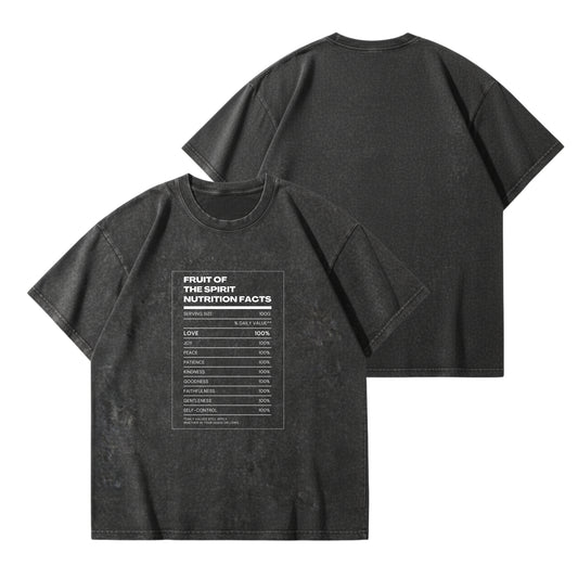 Fruit of the Spirit Nutrition Facts – Vintage Washed T-Shirt