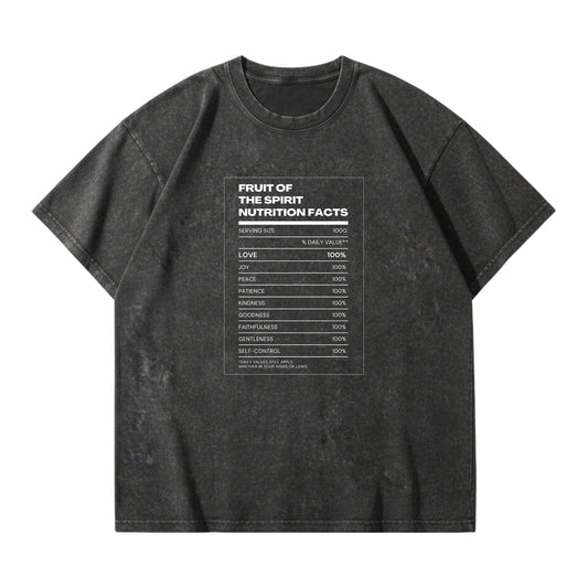 Fruit of the Spirit Nutrition Facts – Vintage Washed T-Shirt