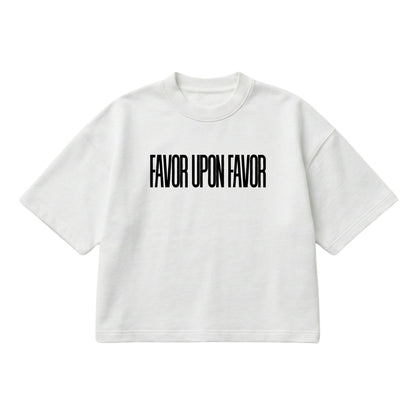 Favor Upon Favor –  Boxy Cropped Shirt