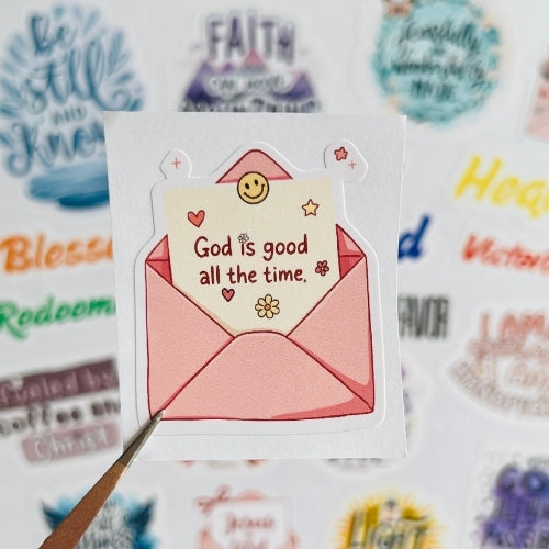 God Is Good All the Time – Waterproof Sticker