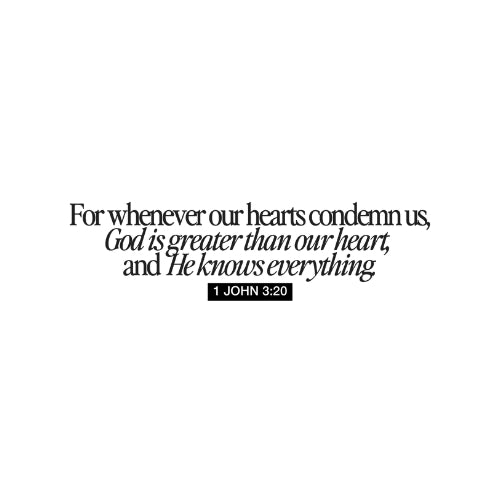 God Is Greater Than Our Hearts – UV Waterproof Sticker