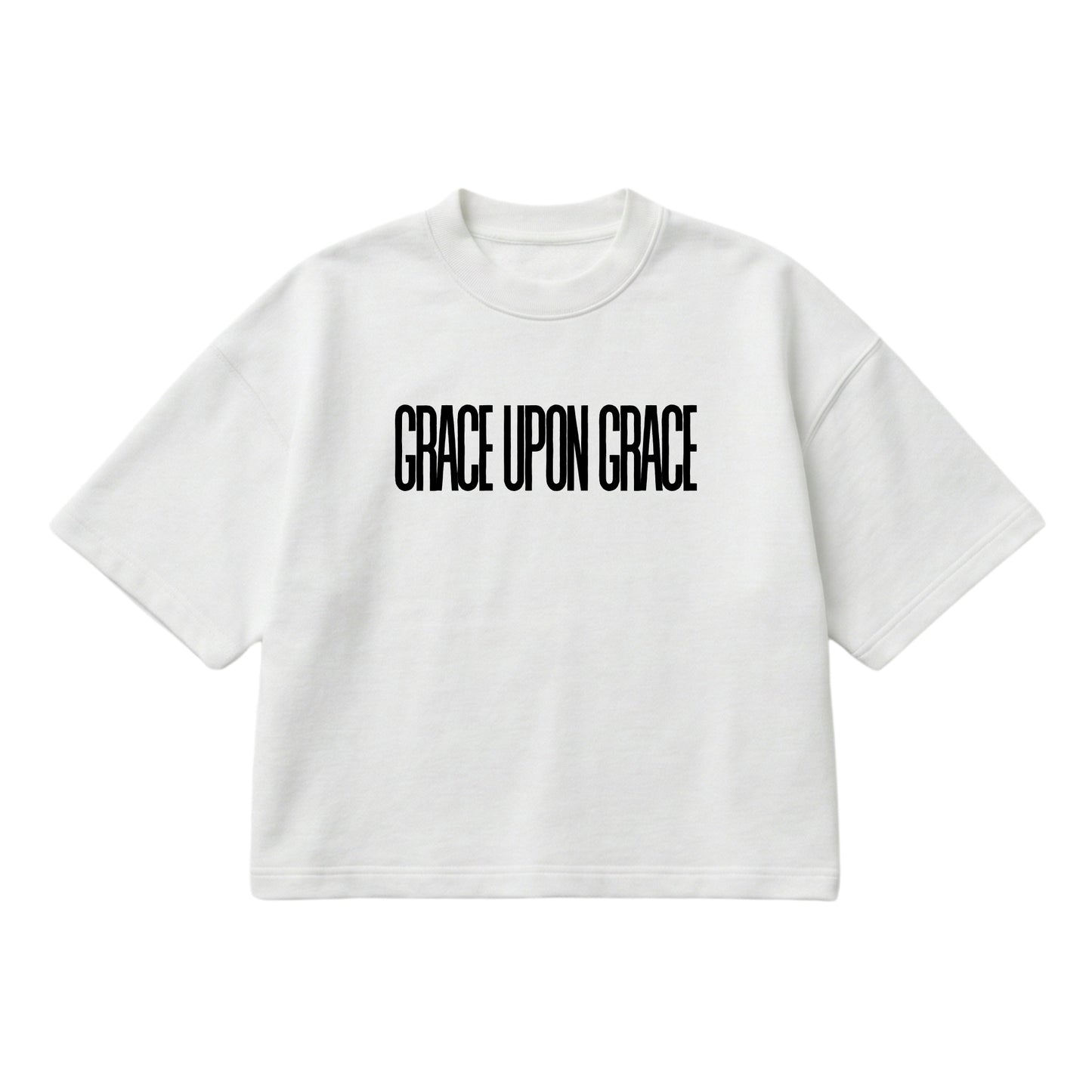 Grace Upon Grace – Boxy Cropped Shirt