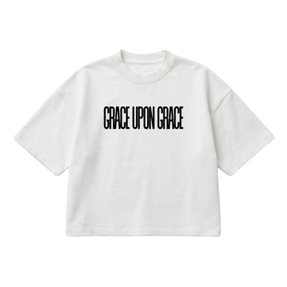 Grace Upon Grace – Boxy Cropped Shirt